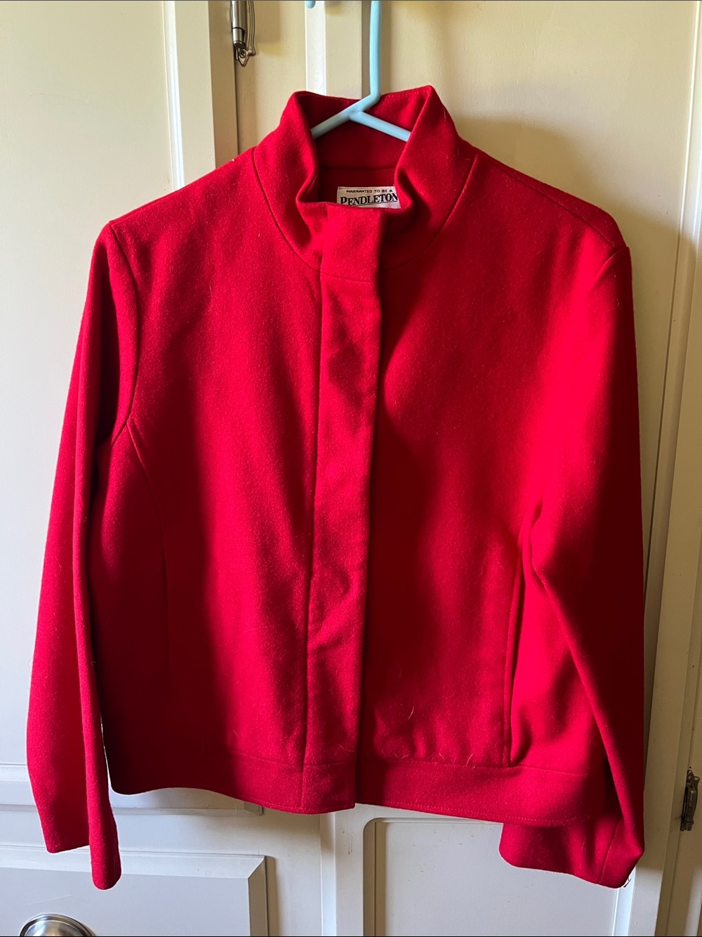 Vintage Pendleton red wool jacket. Great shape. No flaws. Small